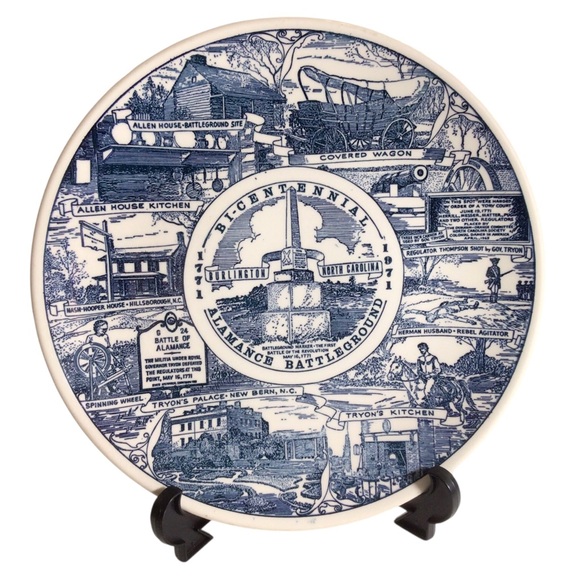 Alamance Battleground  Bi-centennial Decorative Plate Kettlesprings Kilns - Picture 1 of 2